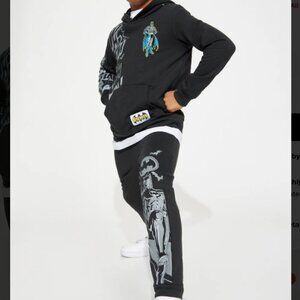 Boys Batman 2pc Black Hoodie Jogger Set